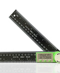 Digital Angle Finder Protractor 2 In 1 Miter Saw Ruler 7 Inch 200mm ABS High Accuracy Handy Tool for woodworking and construction.