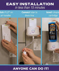 Installation of Smart Air Conditioning Drain Line And Drain Pan Cleaner With Bio Enzymatic Cleaning Solution, 36 Oz Cartridge.