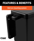 Gutsy Lockable Trailer Breakaway Battery Case Built Tough With Weather Sealed Polyethylene And Easy Bolt On Mount for secure installation.
