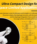 Compact Flush Diaphragm Button Load Cell Stainless Steel IP66 Compression Sensor For OEM Space Constrained Setups 10 To 500 Kg Range 0.5 Percent FS Ideal For Collaborative Robots End Of Arm Tooling And Servo Press Monitoring, 20 mm