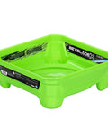 Green Beystadium Battle Arena for spinning tops, designed for competitive top battles with launcher, featuring high walls for dynamic action.