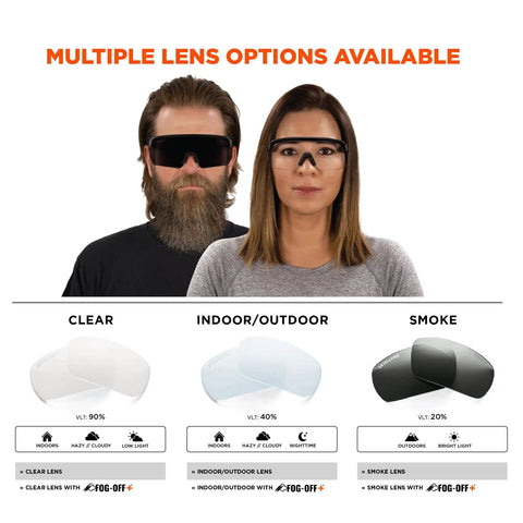 Legit Tough Oversized Blade Style Safety Glasses With Ansi Z87 Plus Rating And Custom Flex Fit Temples For Built Different Impact Resistance And Clear Peripheral Vision At Work
