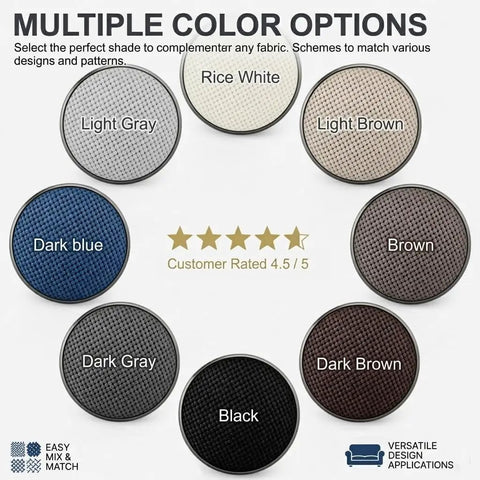 Light Grey Twist Pins With Cloth Covered Heads Keep Your Slipcovers Locked Tight No More Slipping Around Quick Grip Fabric Anchor Tacks For Couch Covers Car Headliners And Home Decor Pack Of 24 color options display.