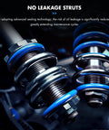 Front Complete Struts Assembly With Coil Spring Direct Fit For 2007 Through 2017 Jeep Compass 4WD close-up of coil spring