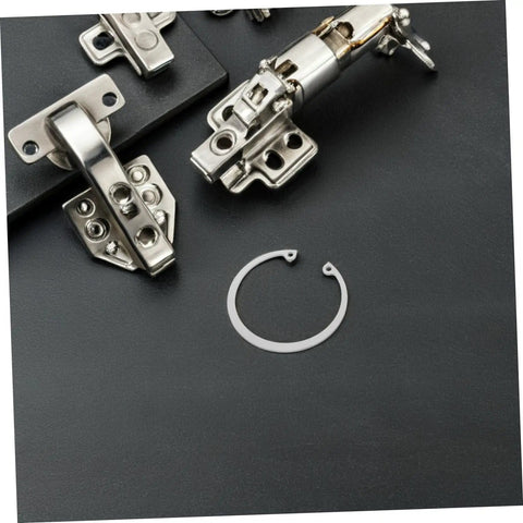 Five Piece Stainless Steel Snap Ring Set C Type Elastic Retaining Clips For Grooved Shafts Internal Circlip with hinges
