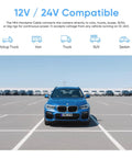 Car in parking lot showcasing compatibility with Hardwire Kit With 8 Fuse Tap Pack And Type C Port For Dash Cams, Keeps Your Dash Cam Juiced 24 Seven Parking Power, Low Voltage Cutoff, Battery Protection, Easy Install, Compatible With A329, A229, A119Mini2, A139Pro, WM1, T130.