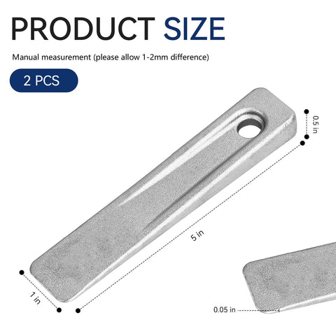 Two Piece 5 Inch Steel Wedges For Welding And Setting Up Work On Planers Shapers And Milling Machines Heavy Duty Alloy Steel