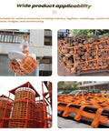Heavy Duty Cargo Net For Locking Down Gear With Rock Solid Nylon Lifting Straps handles various loads in construction and warehousing.