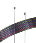 Pro Slick Shifter Cable For Shimano And SRAM, 2100mm Length, 1.2x Tension, Rainbow Finish, universal MTB and road bike