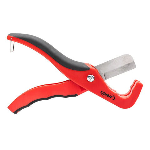 Poly Pipe Cutter For PVC And Flexible Tubing Up To 1 Inch, Easy Grab-And-Go Hand Tool For Drip Irrigation, Blu-Lock Pipes, Swing Pipe And Emitter Tubing, Corrosion-Resistant Metal Construction
