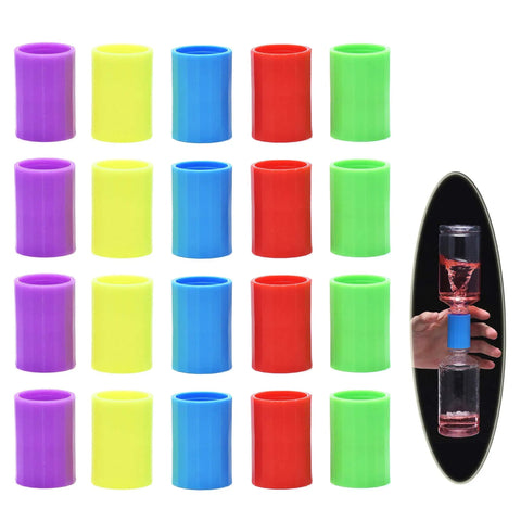 Kid Friendly Tornado Bottle Connector Kit 20 Pieces Plastic Vortex Tubes For Scientific Experiments Five Color Set visible
