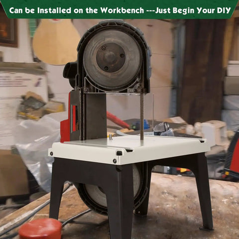 Portable Band Saw Stand Table For Milwaukee Band Saws Built For Milwaukee Models 6232 6238 2729 M18 Series Powder Coated Finish Beefed Up Heavy Duty Support Saw Not Included.