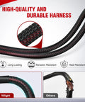 Close-up of Heavy Duty 16 AWG Wiring Harness Kit With 2 Leads For Sasquatch LED Lights showing durability and resistances.