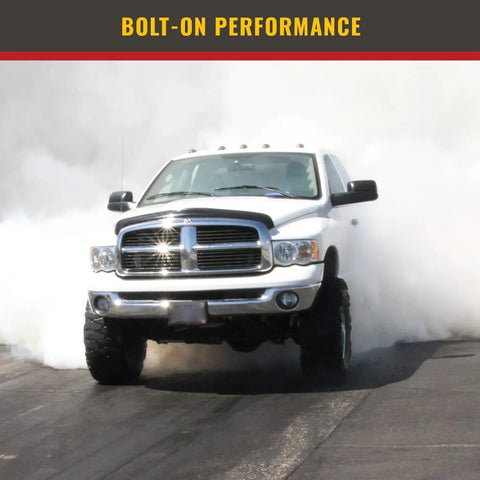 Bolt-on performance truck image for Modular Intake Tube Kit For Stock Air Box Or Performance Air Filter, Installs In Minutes With Simple Hand Tools, Includes All Hardware, Lets You Boost Horsepower And Throttle Response With No Fuss.