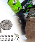KAMIER #25 roller chain kit, 132-link with drive chain breaker and installation tools for dirt bikes