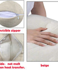 Close-up of 4 Pack Sublimation Linen Pillow Covers 18x18 Inches showing invisible zipper and durable fabric