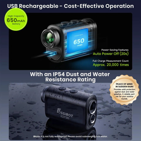 Heavy Hitter Laser Rangefinder With Slope Feature And Flag Lock Mode Dishing Out Sick Precision Up To 1100 Yards For Golf And Hunting Stints Featuring 6x Sharp Optics Vibration Buzz And Rechargeable Battery Life