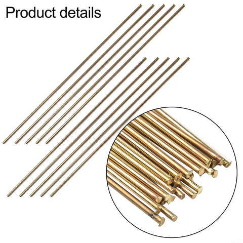 Top Tier Brass Brazing Rods For Oxyacetylene Gas Welding High Fluidity Alloy Steel Copper And Iron Metalwork Supplies shown in a detailed layout.
