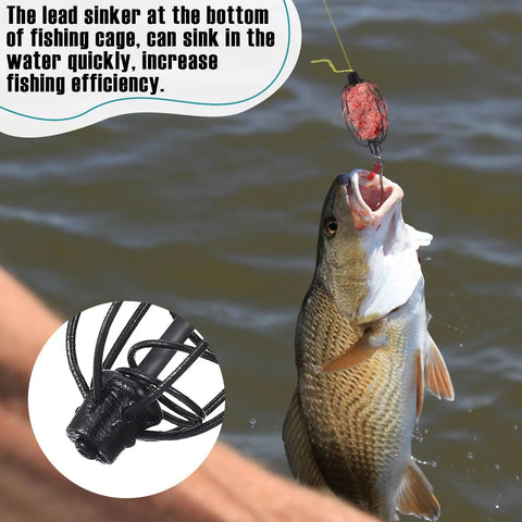 Fish caught using 10 Pack Spring Fishing Feeder Bait Cage Holder For Carp And Bream Tackle Method Feeder Cage 25 Gram Black Kit