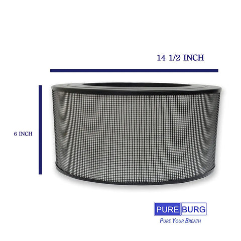 Replacement Filter Set For Honeywell 21500 Series Air Purifiers Featuring H13 True HEPA And Two Activated Carbon Pre Filters Three Pack
