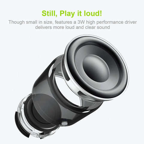 A106 Pro Portable Bluetooth Speaker With Custom Bass Radiator Delivers Crisp Room Filling Sound In A Tiny But Mighty Pack