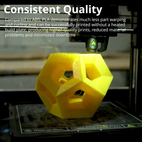 Heavy Duty Black PLA Filament For Desktop 3D Printers Rock Solid High Impact Prototype Material Two Point Two Pound Spool Built Tough With Kickass Tensile Strength For Quick Fixes And Gnarly Prototypes