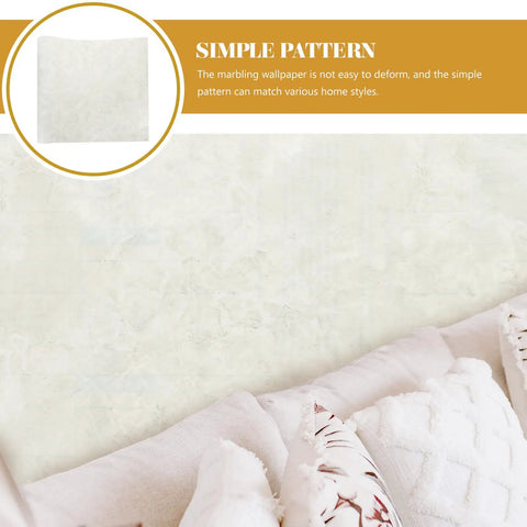 Peel And Stick Marble Wallpaper Roll Covers Countertops And Fridges With A Slick Removable Oil Proof Finish Straight Up Easy Self Adhesive Marbling Decal That Adheres Tight Without Residue For A Solid Home Upgrade, simple light gray pattern on a wall.