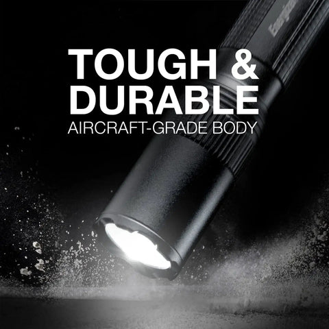 Tactical 2AA LED Flashlight Pen Light For Emergencies And Camping Pocket Sized EDC Gear With Clip Water Resistant Aluminum Body