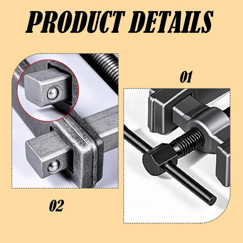 Product details of Two Jaw Adjustable Gear Puller for Bearings and Pulleys, Beefy Heavy Duty Separator Tool, Carbon Steel, 5 Inch Jaw Span