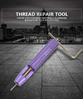M2x0.4 Threaded Insert Repair Kit With Installation Tool Tap Drill Bit And 20 Stainless Steel 304 Inserts in purple handle