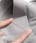 240 Pack Heavy Duty PVC Collar Stays For Dress Shirts displayed inside a gray dress shirt collar for a sleek look.
