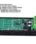 Back view of 4 Digit LED 7 Segment Display With Modbus RTU Over RS485 Serial Port For PLCs showing power and RS485 connections.