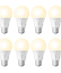 Zigbee Smart Light Bulbs 8 Pack With Hub Required For Your Smart Home Works With SmartThings And Echo Devices with soft white glow