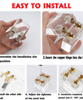 Step-by-step guide for installing Hidden Barrel Hinges Set 8mm Brass Concealed Furniture Hinges for wooden boxes.