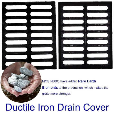 Heavy Duty Cast Iron Drain Grate 20x16 Inch For Garage And Driveway Built To Last With Ductile Iron Outdoor Trench Cover Black