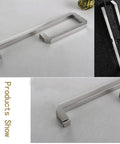 Back To Back Shower Door Pull Handle Stainless Steel Chrome Heavy Duty Double Sided Barn Door Style With Push Button