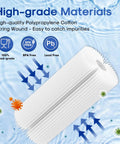 20 Micron 10 Inch By 4.5 Inch Whole House Sediment Filter For Well Water, pleated design, BPA free, catching impurities