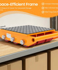 Badass Heavy Duty Machinery Mover Skates With 33000 Lb Load Capacity Killer Pu Rollers No Sweat Rolling Industrial Floor Dolly on shelf.