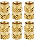 Heat Set Inserts M5 Brass Knurled Threaded Inserts 5x10x7mm for Plastic 3D Printing Prototypes and Electronics Easy Install