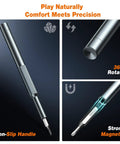 Grab And Go 27 In 1 Magnetic Precision Screwdriver Set for MacBook Laptop Phone Watch featuring non-slip handle and strong magnetic tip