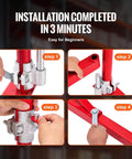 Wall Mount Jib Crane With 1320 Lbs Load Capacity For Electric Hoist and Swing Arm Scaffold Lift 180 Degree Swivel assembly steps