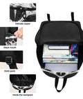 Skull Design Backpack With Insulated Cooler Lunch Box Lightweight Laptop Backpack Fits 15.6 Inch For Women And Men Daypack