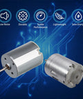 Five Pack DC Motors 3V To 12V Mini Electric Motors For RC Boats And DIY Builds Built For Your Model Toys And Science Experiments With 13500 RPM 0.38A 24mm Body Motors showcasing design and features