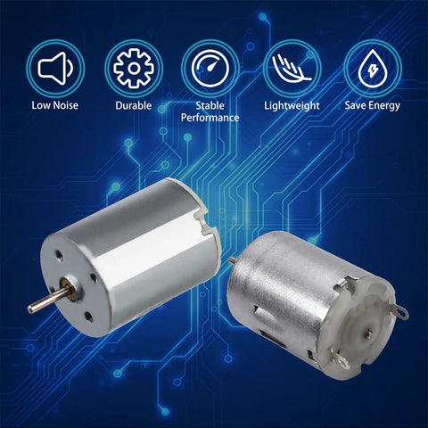 Five Pack DC Motors 3V To 12V Mini Electric Motors For RC Boats And DIY Builds Built For Your Model Toys And Science Experiments With 13500 RPM 0.38A 24mm Body Motors showcasing design and features