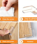 Step-by-step guide on using Baby Proofing Corner Guards Set, 16 Pack Clear Edge Bumpers For Tables And Furniture set.