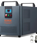 Heavy Duty Industrial Water Chiller for CO2 laser cutters with digital display, 12L tank, and compact design.
