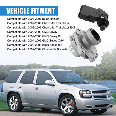 Direct Fit Front 4X4 Differential Axle Actuator Disconnect Housing Replacement For Chevy Trailblazer Envoy Bravada Ascender 9To7X 2002 2009 Includes Shaft Bearing Assembly 12471623 600115 on silver SUV