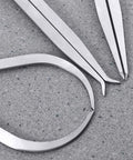 Big Horn 19053C 3-piece 8-inch stainless steel spring caliper/divider set, close-up of tips