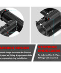 Half Inch Pex A Fittings Kit Elbow Tee And Coupler Set PPSU Material ASTM F1960 Certified Lead Free Design Features