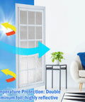 Block Blinding Summer Sun And Keep Your Pad Chill This Durable Double Reflective Aluminum Foil Window Film For Rv Car And Garage Doors Features 12 Hook And Loop Pads For No Sweat Setup And Long Lasting Coverage.